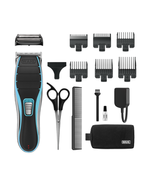 Wahl Rechargeable Clip N Shave Hair Clipper/6 Clipper Guide/Foil Shaver Head