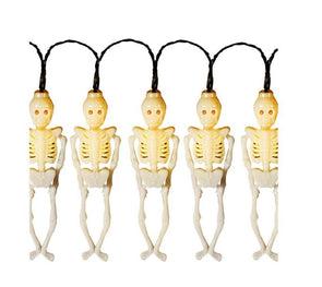 Mirabella 1.8m Warm White 10 LED Halloween Skeleton String Lights