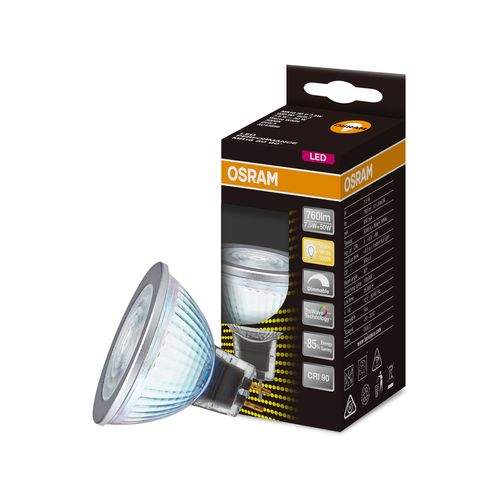 Osram MR16 12V 60D LED 760lm Warm White 7.5W Dimmable Downlight Globe