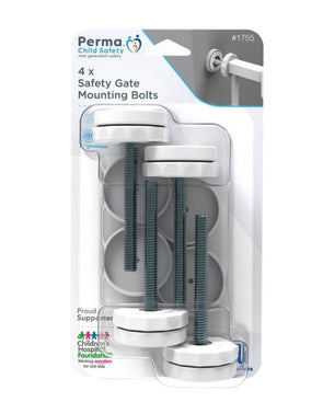 Perma Child Safety Gate Rotary Pressure Mounting Bolts Easy Installation  4 Pack - TheITmart