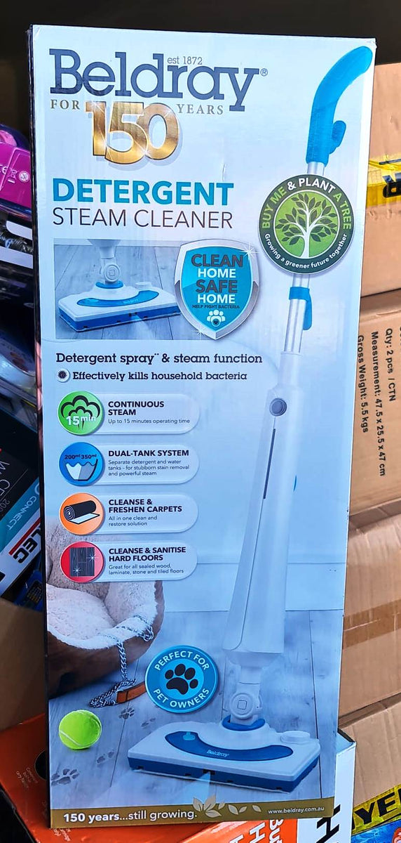 Beldray Detergent Steam Cleaner/Perfect for Pet, Floors & Carpets ...