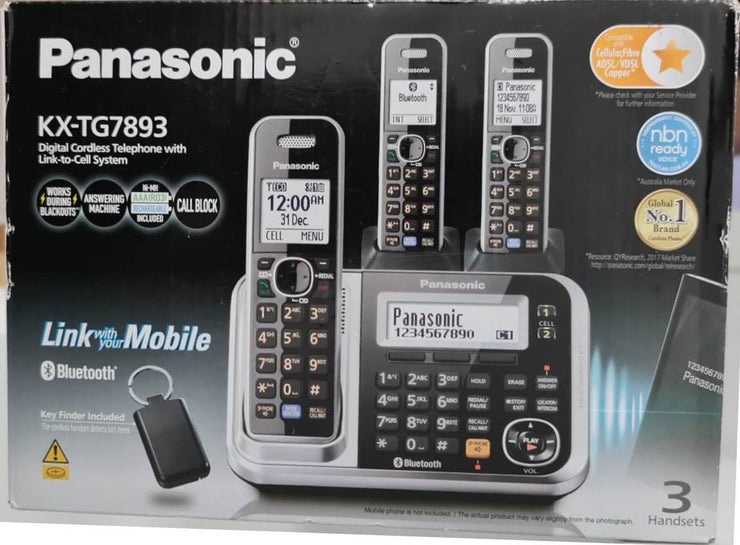 Panasonic KXTGF7892 Cordless Phone 2 Handsets/Link to Mobile