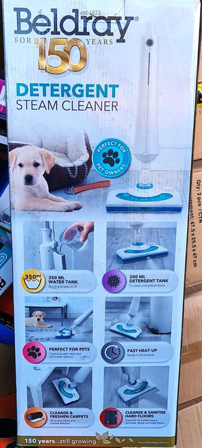 Beldray Detergent Steam Cleaner/Perfect for Pet, Floors & Carpets