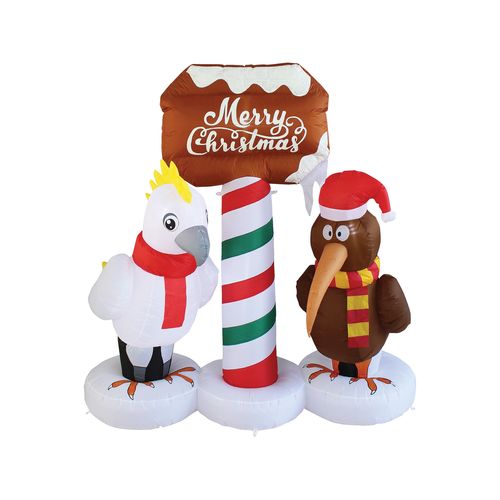 Mirabella 1.6m Cockatoo and Kiwi LED Inflatable
