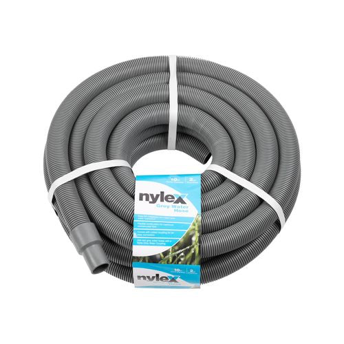 Nylex 34mm x 10m Grey Water Hose/Extremely Flexible