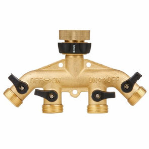 Pope 4 Way Brass Tap Adaptor Outlet