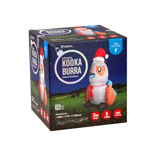 Lytworx Festive Inflatable Kookaburra / 70591 / Low Voltage