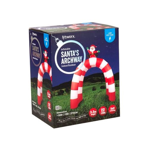 Lytworx Festive Inflatable Santa's Archway