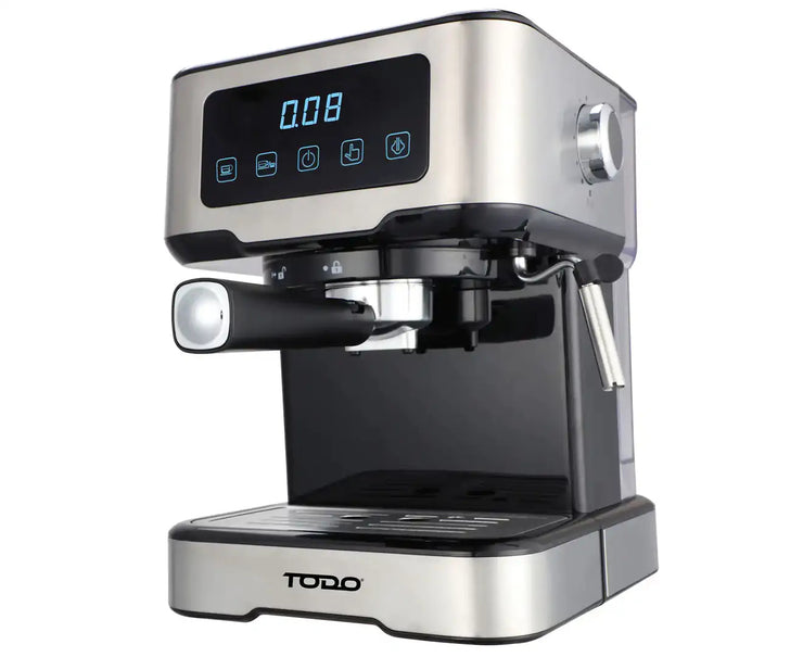 TODO Espresso Coffee Machine Maker Automatic Touch Control LED Display 15 Bar Pump 1.5L