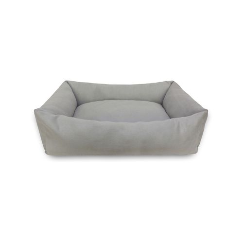 Large 75cm Grey Suede Dog Bed