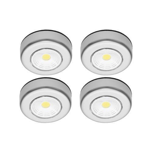 Click LED Puck Lights - 4 Pack
