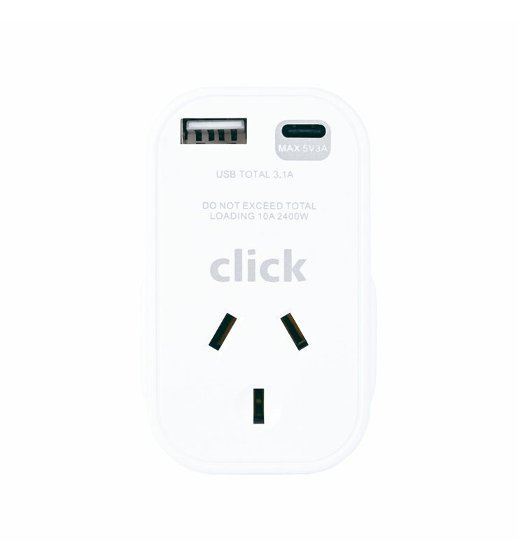 Click EU/BALI Outbound Travel Adaptor - GSTAAUVDE