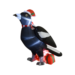 Click 130cm Low Voltage Christmas Light Up Inflatable Magpie