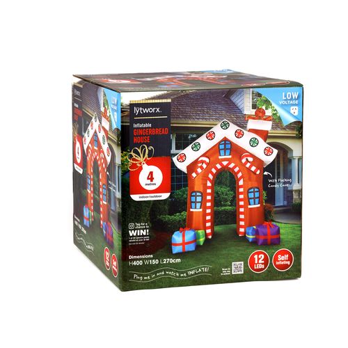 Lytworx 4m Gingerbread House Inflatable