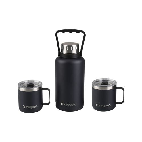 Marquee 1.2L Graphite Insulated Flask and Mug Set