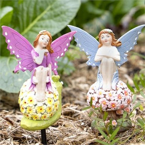 Tuscan Path Fairy Decorative Stake- Colour Assorted*