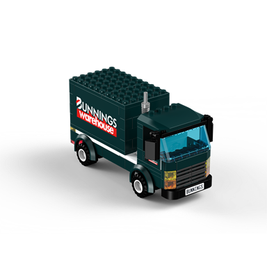 Bunnings 117 Pieces Block Truck / Multi/Assorted