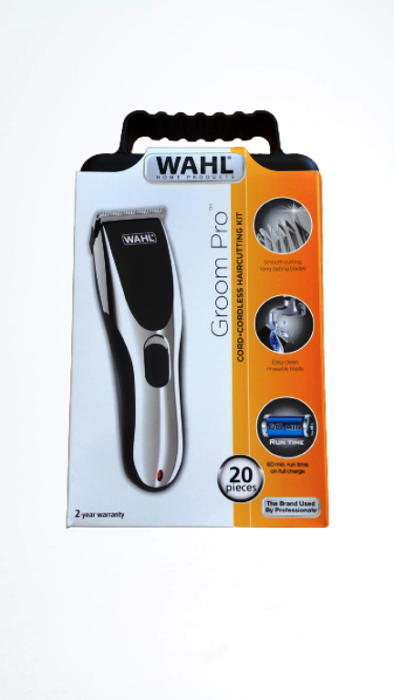 WAHL Groom Pro Cord-Cordless Haircutting Kit - 20 Pieces