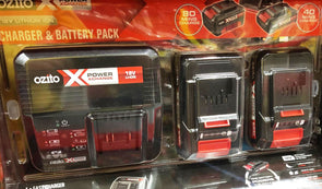 Ozito PXC 18V 2.0Ah & 4.0Ah Lithium-Ion Battery & Charger Pack