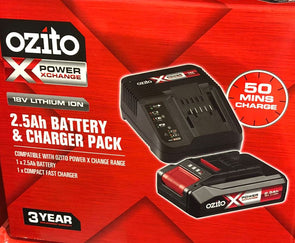 Ozito PXC 18V 2.5Ah Battery And Charger Pack