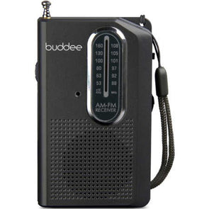 Buddee Mini Pocket Portable AM/FM Radio (BD903202-BK)