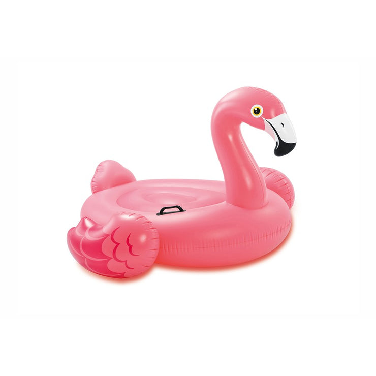 Intex 1.47m  Pink Flamingo Inflatable Ride-On / Suitable for Ages 4+ Years / 2 Chambers