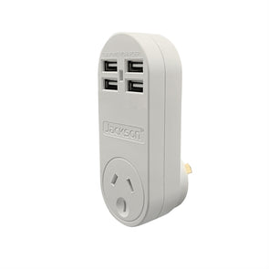 Jackson 4 Outlet USB Charger Power Outlet