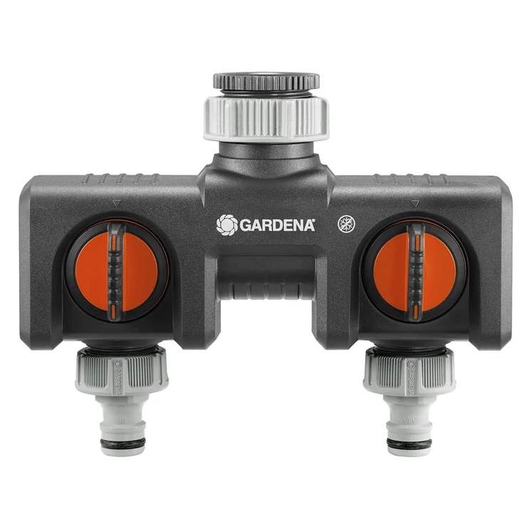 GARDENA Twin Tap Connector - UV Stabilized from Sun