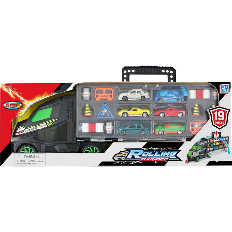 Express Wheels Rolling Thunder Truck Carry Case For Ages 3 -4 Years
