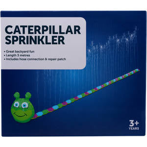 Caterpillar Sprinkler with Hose Connection and Repair Patch for Ages 3+