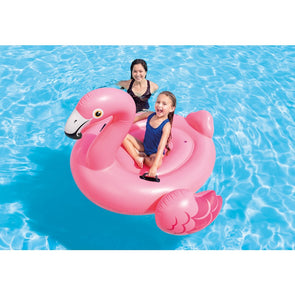 Intex 1.47m  Pink Flamingo Inflatable Ride-On / Suitable for Ages 4+ Years / 2 Chambers
