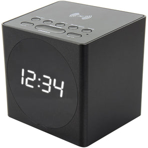 Liquid Ears Dual Alarm Clock Radio with 5W Wireless Charger