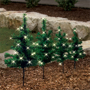 Lytworx Warm White Solar Xmas Tree Stake Lights - 4 Pack