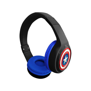 Captain America Bluetooth Kids Safe Headphones with Microphone