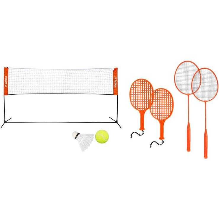 Action Sports Action Driveway Tennis and Badminton Set