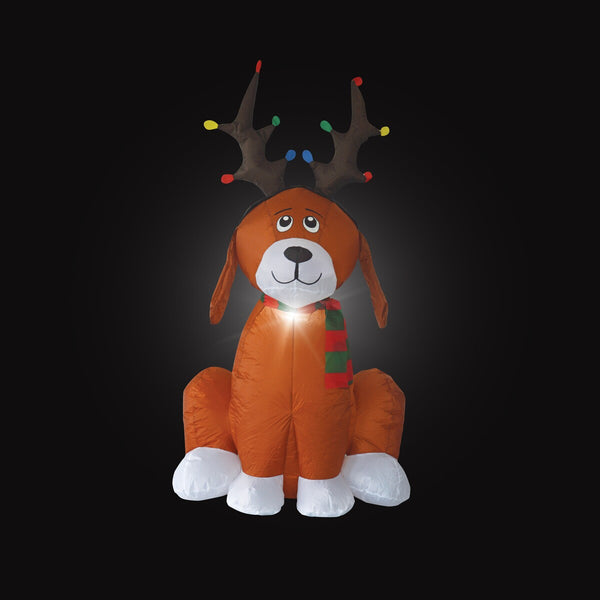 Mirabella Christmas 1.25m Height Inflatable Dog - Low voltage