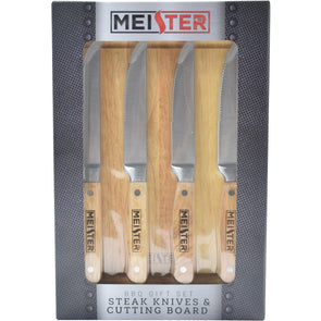 Meister BBQ Steak Knives and Block Gift