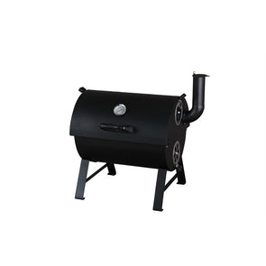 Jumbuck Portable BBQ Charcoal Grill And Smoker - Black