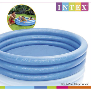 Intex 1.47m x 33cm Crystal Pool- Blue