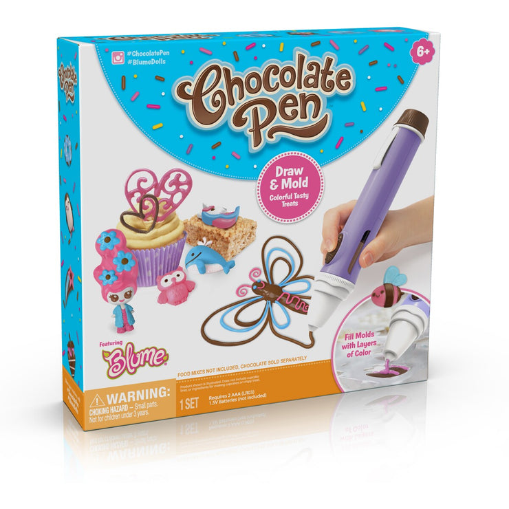 Battery Operated Real Chocolate Pen/40 Designs / Suitable for Ages 6+ Years