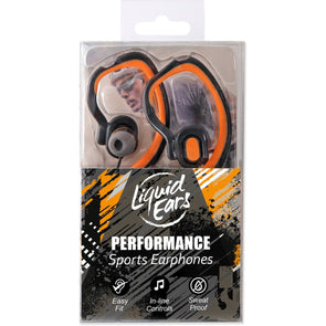 Liquid Ears Performance Sports Earphones - Orange