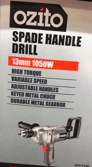 Ozito Spade Handle Drill 13mm 1050w