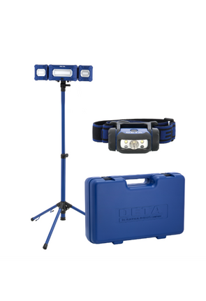 DETA 45W 3600Lumen LED Work Light Kit with Head Lamp & Carry Case
