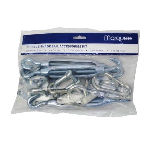 Shade Sail Accessory Marquee 11pc Fastener Kit Galv 496289