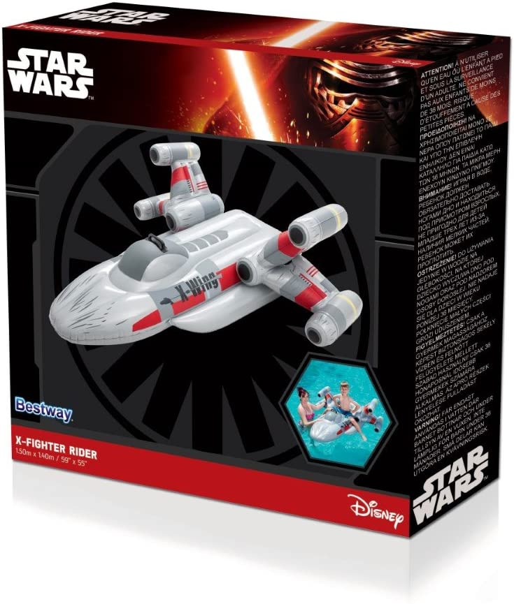 Bestway Star Wars X-Fighter Inflatable Rider Toy - White