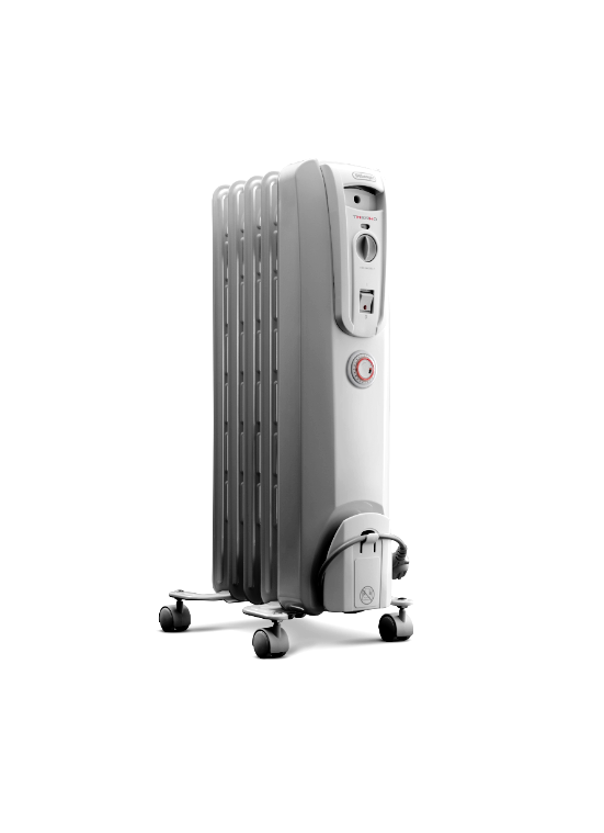 DeLonghi 1000W Oil Column Heater with Timer /Anti-Frost Function & Safety Switch