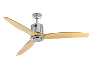 Arlec 130cm Havana ABS 3 Blade Ceiling Fan with Timber Finish Blades