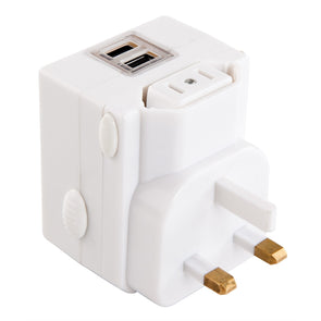 Jackson Universal Travel Adaptor With 2 USB Charge Outlets