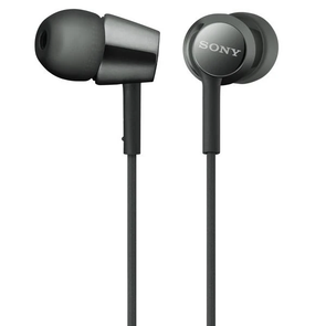Sony MDR-EX155 In-Ear Headphones - Black / White