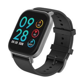 Somatik ORA 24-Hour Temperature Smart Fitness Watch - Black/ Granite Metal